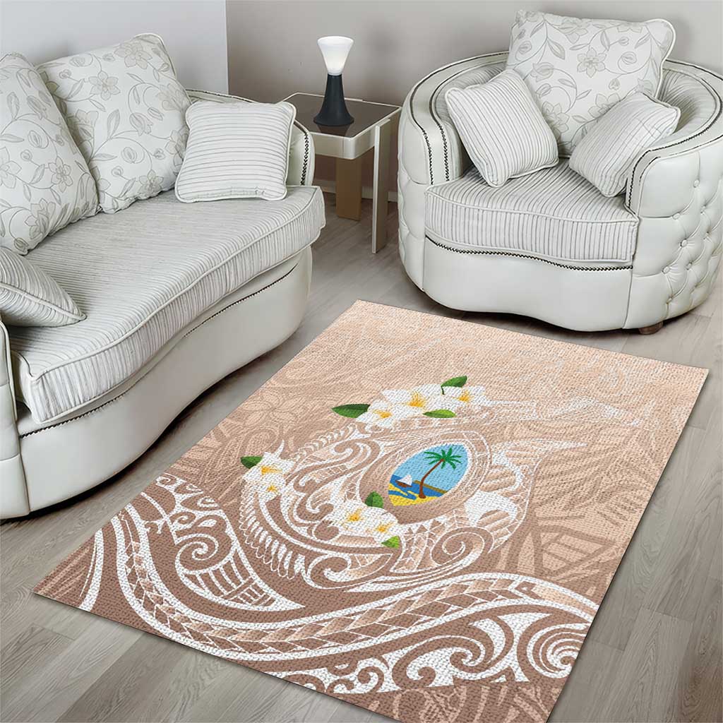 Guam Fishhook Mix Guasali Flowers Area Rug Dreaming Hazel LT7 - Polynesian Pride