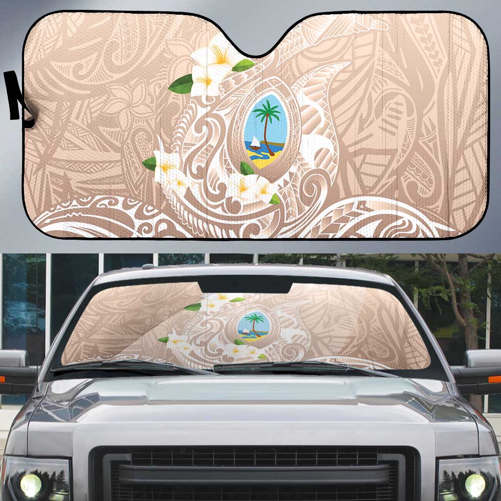 Guam Fishhook Mix Guasali Flowers Auto Sun Shade Dreaming Hazel LT7 Beige - Polynesian Pride