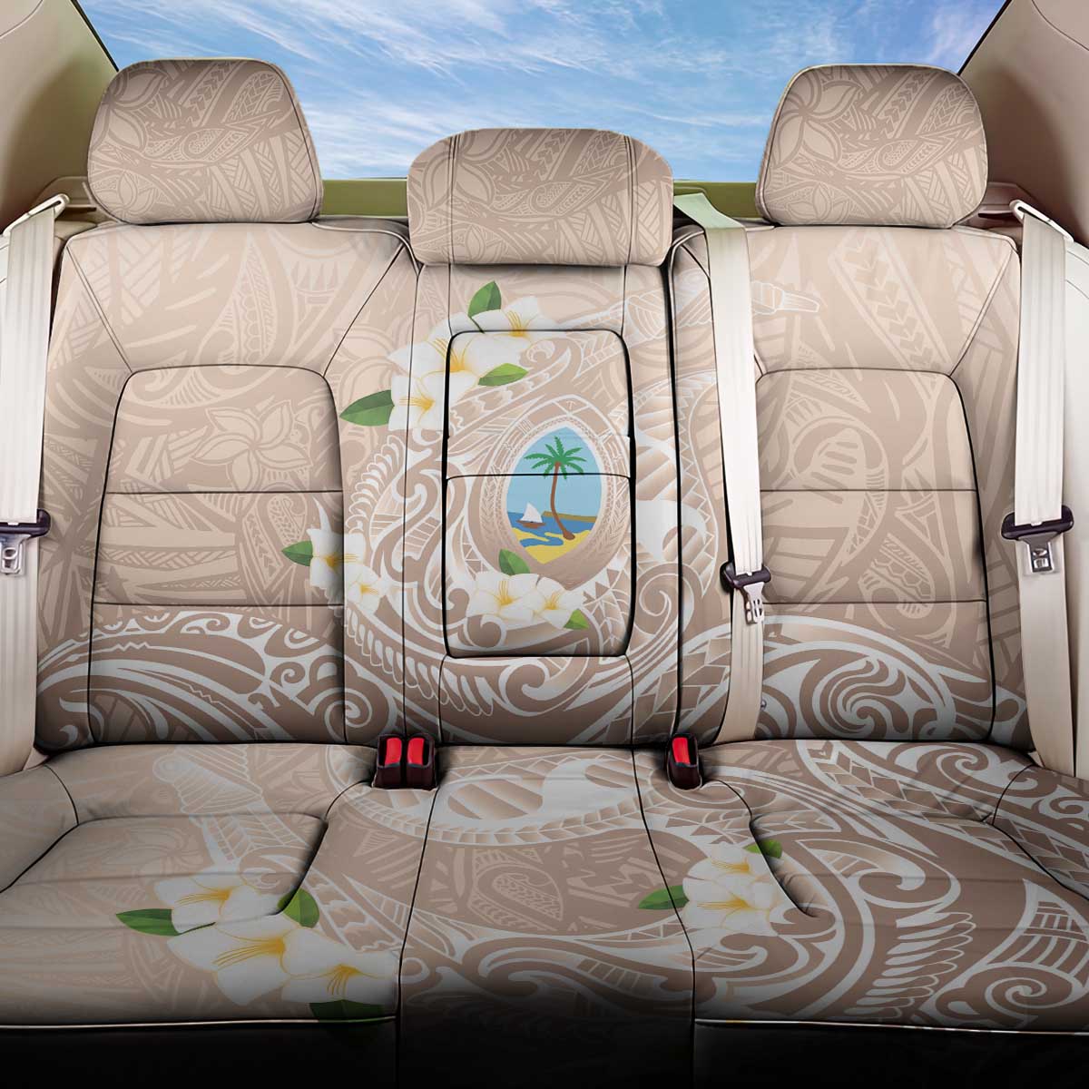 Guam Fishhook Mix Guasali Flowers Back Car Seat Cover Dreaming Hazel