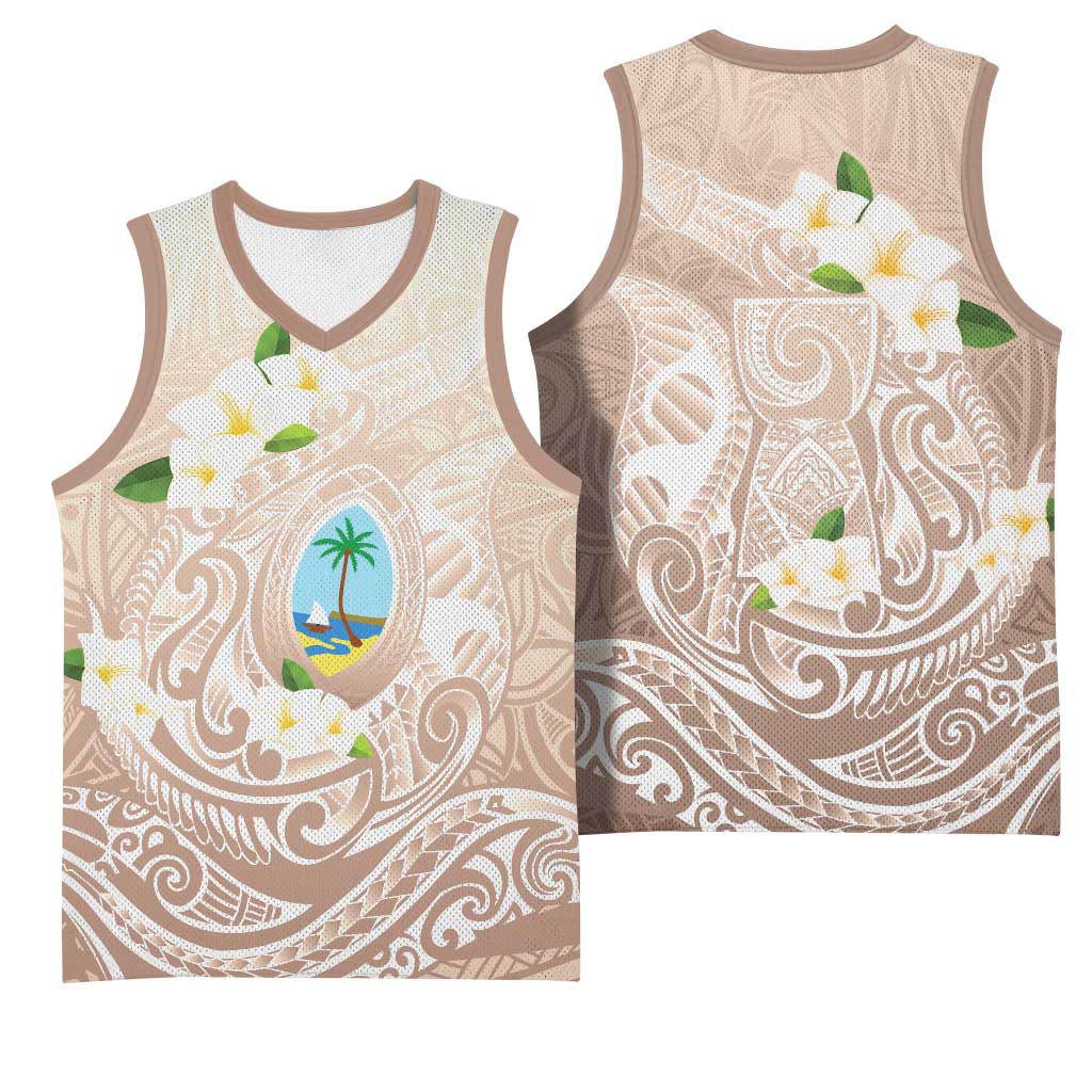 Guam Fishhook Mix Guasali Flowers Basketball Jersey Dreaming Hazel LT7 - Polynesian Pride
