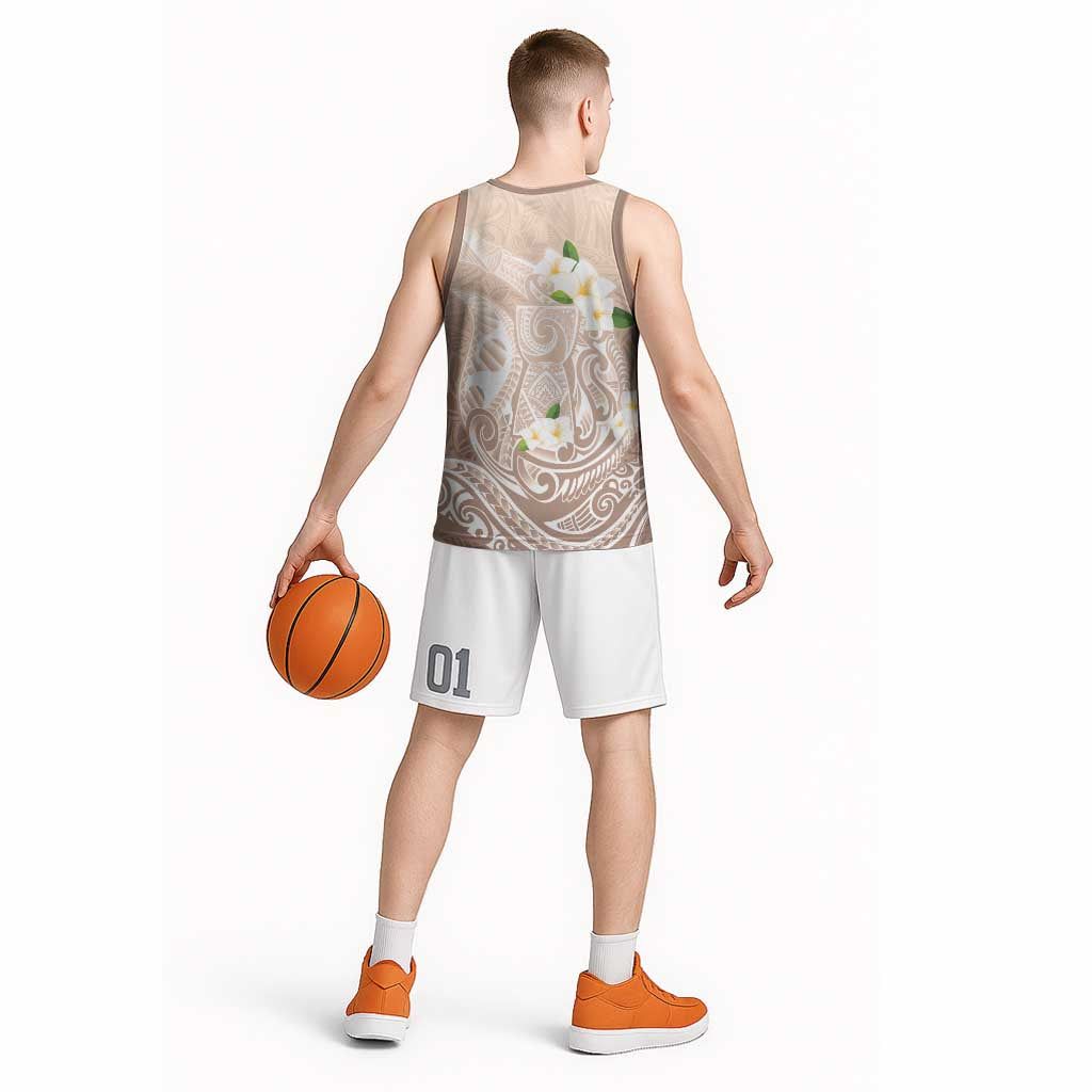 Guam Fishhook Mix Guasali Flowers Basketball Jersey Dreaming Hazel LT7 - Polynesian Pride