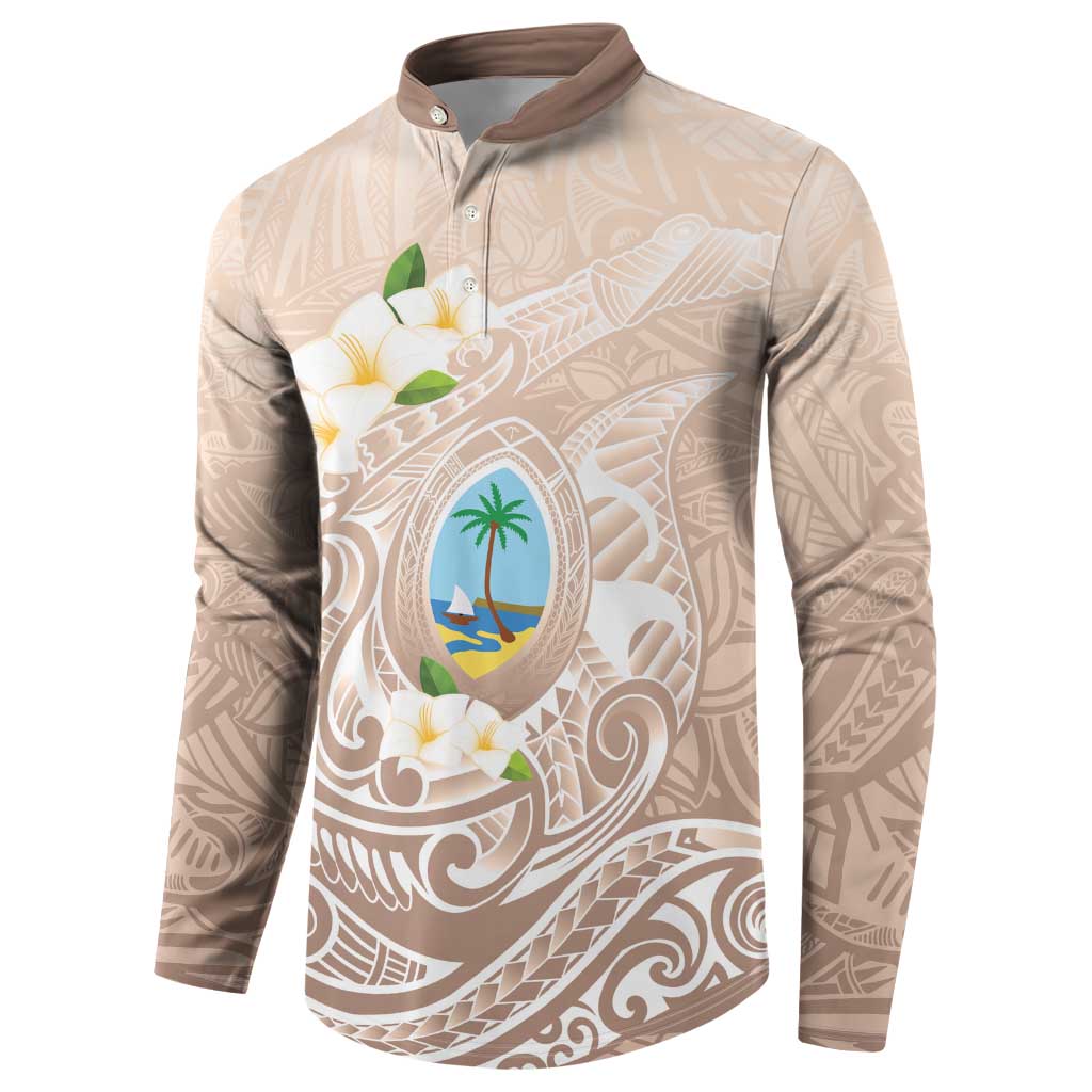 Guam Fishhook Mix Guasali Flowers Button Sweatshirt Dreaming Hazel LT7 - Polynesian Pride