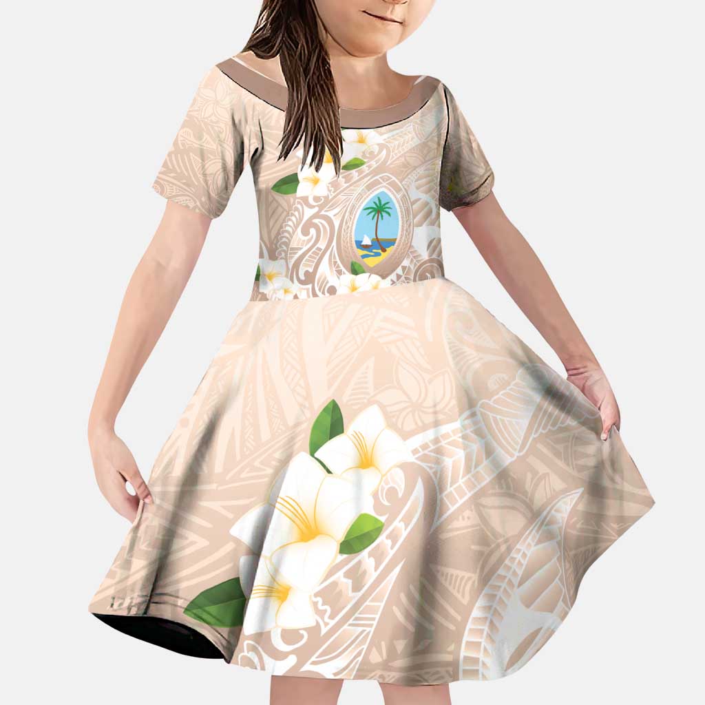 Guam Fishhook Mix Guasali Flowers Family Matching Off Shoulder Short Dress and Hawaiian Shirt Dreaming Hazel