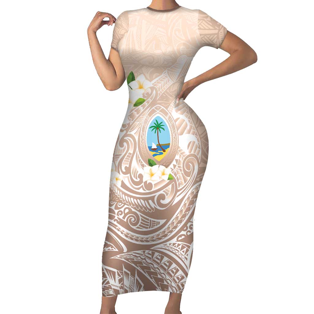 Guam Fishhook Mix Guasali Flowers Family Matching Short Sleeve Bodycon Dress and Hawaiian Shirt Dreaming Hazel