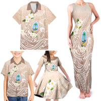 Guam Fishhook Mix Guasali Flowers Family Matching Tank Maxi Dress and Hawaiian Shirt Dreaming Hazel
