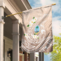 Guam Fishhook Mix Guasali Flowers Garden Flag Dreaming Hazel LT7 House Flag Beige - Polynesian Pride