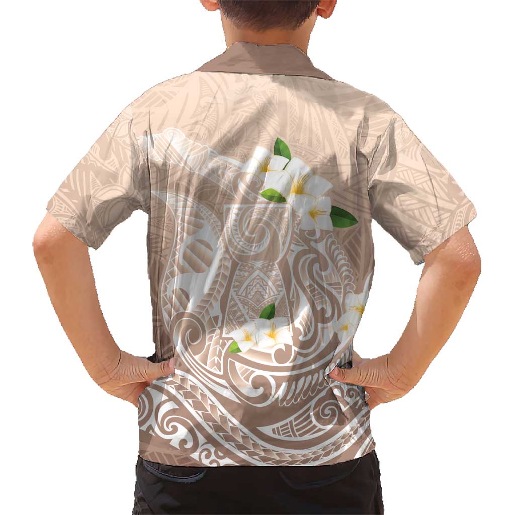 Guam Fishhook Mix Guasali Flowers Kid Hawaiian Shirt Dreaming Hazel LT7 - Polynesian Pride
