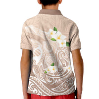 Guam Fishhook Mix Guasali Flowers Kid Polo Shirt Dreaming Hazel LT7 - Polynesian Pride