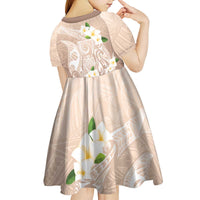 Guam Fishhook Mix Guasali Flowers Kid Short Sleeve Dress Dreaming Hazel LT7 - Polynesian Pride