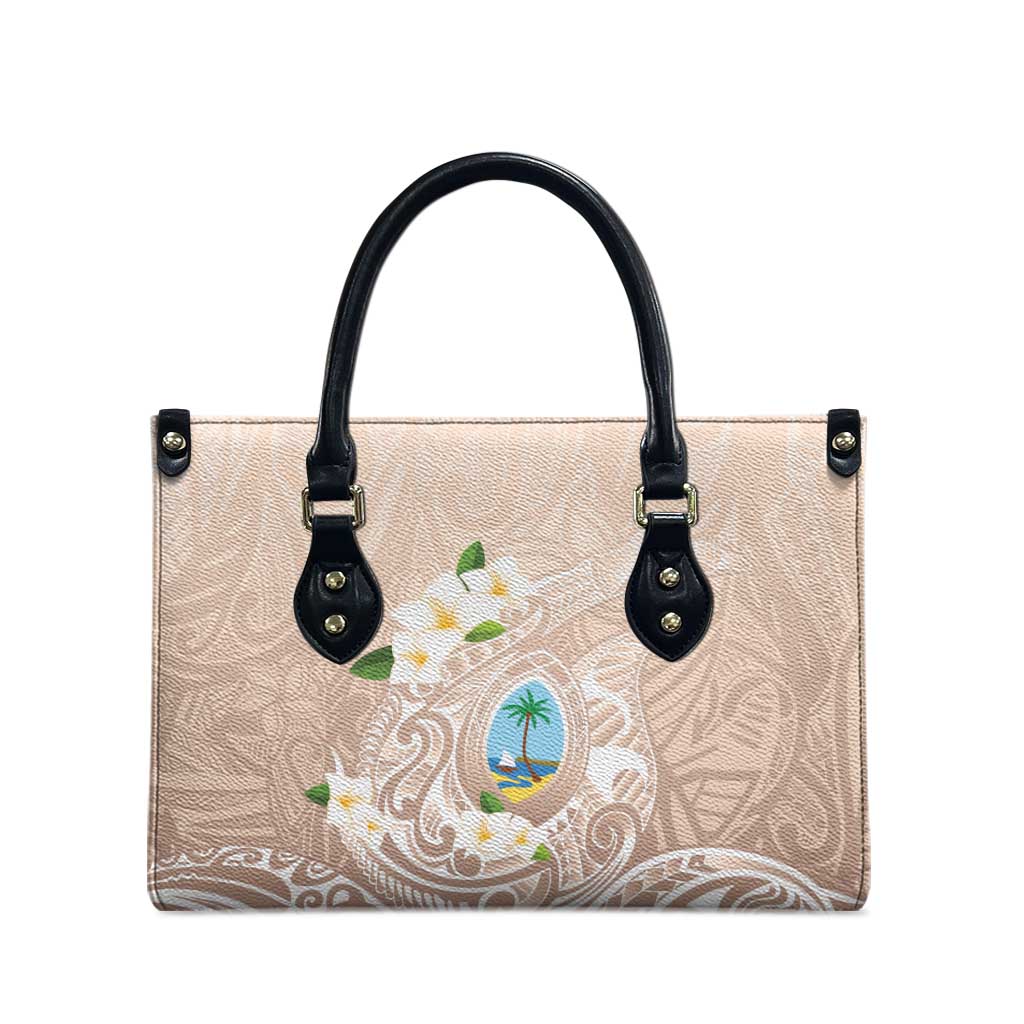 Guam Fishhook Mix Guasali Flowers Leather Bag Dreaming Hazel LT7 - Polynesian Pride