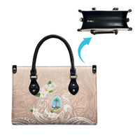 Guam Fishhook Mix Guasali Flowers Leather Bag Dreaming Hazel LT7 - Polynesian Pride