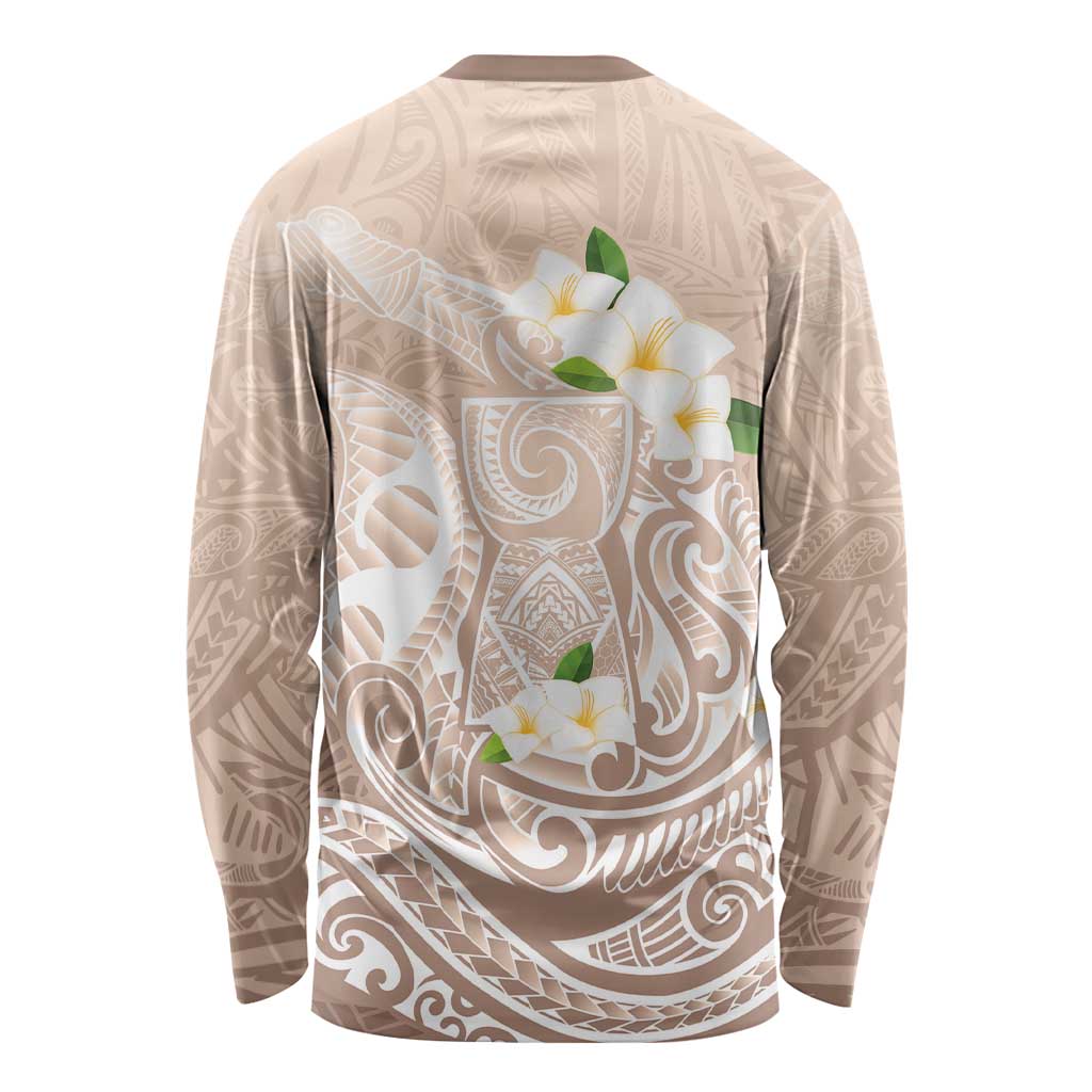 Guam Fishhook Mix Guasali Flowers Long Sleeve Shirt Dreaming Hazel LT7 - Polynesian Pride