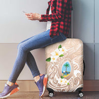 Guam Fishhook Mix Guasali Flowers Luggage Cover Dreaming Hazel LT7 - Polynesian Pride