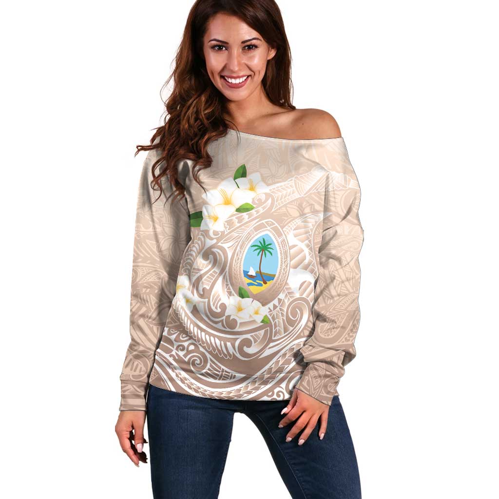 Guam Fishhook Mix Guasali Flowers Off Shoulder Sweater Dreaming Hazel