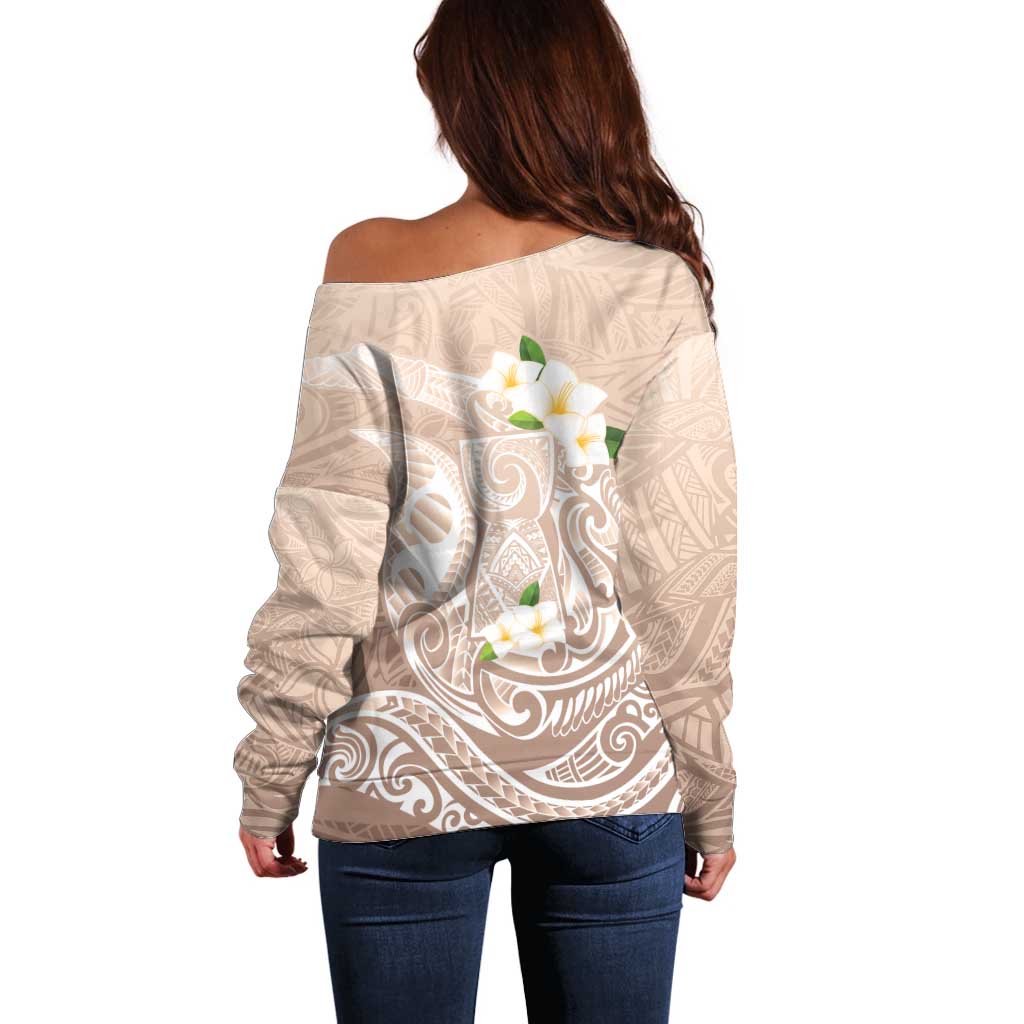 Guam Fishhook Mix Guasali Flowers Off Shoulder Sweater Dreaming Hazel
