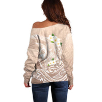 Guam Fishhook Mix Guasali Flowers Off Shoulder Sweater Dreaming Hazel