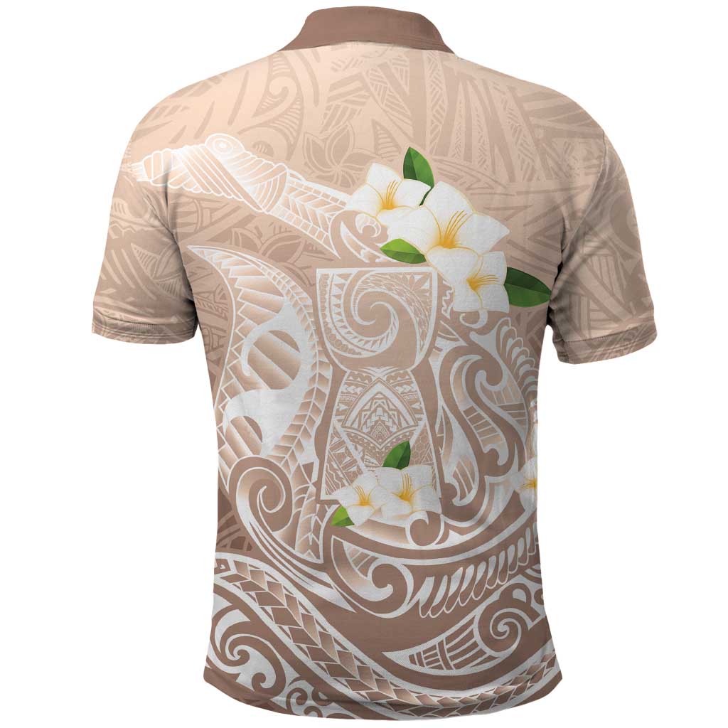 Guam Fishhook Mix Guasali Flowers Polo Shirt Dreaming Hazel LT7 - Polynesian Pride