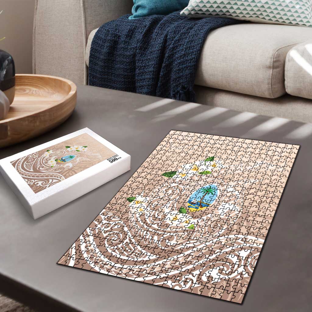Guam Fishhook Mix Guasali Flowers Puzzle Dreaming Hazel LT7 - Polynesian Pride
