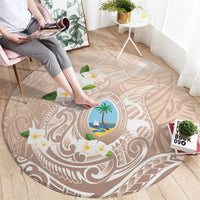 Guam Fishhook Mix Guasali Flowers Round Carpet Dreaming Hazel LT7 - Polynesian Pride