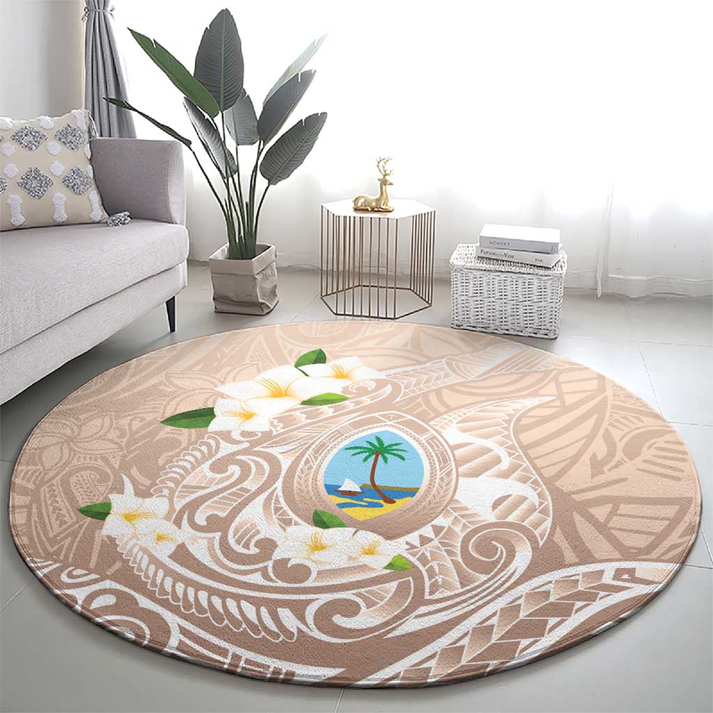 Guam Fishhook Mix Guasali Flowers Round Carpet Dreaming Hazel LT7 - Polynesian Pride