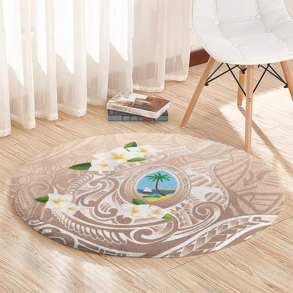 Guam Fishhook Mix Guasali Flowers Round Carpet Dreaming Hazel LT7 - Polynesian Pride