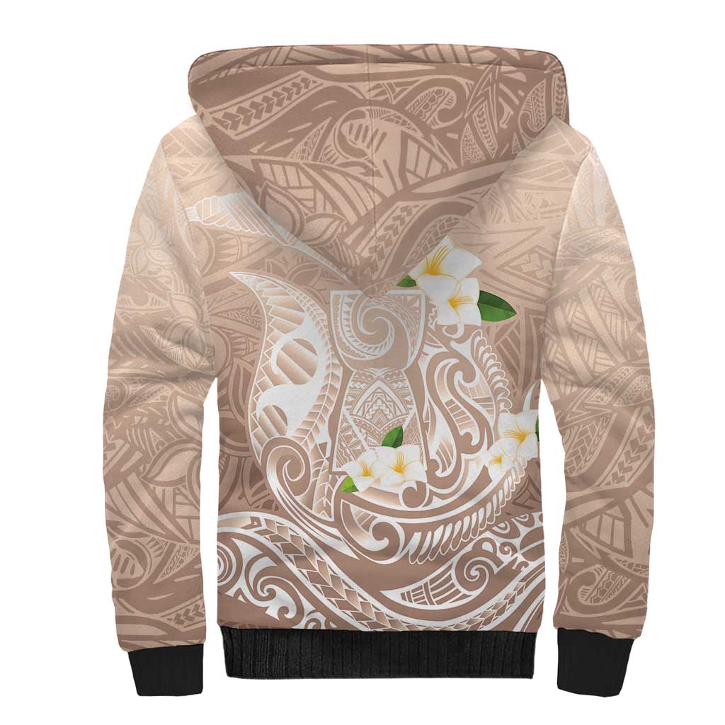 Guam Fishhook Mix Guasali Flowers Sherpa Hoodie Dreaming Hazel LT7 - Polynesian Pride