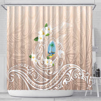 Guam Fishhook Mix Guasali Flowers Shower Curtain Dreaming Hazel LT7 - Polynesian Pride
