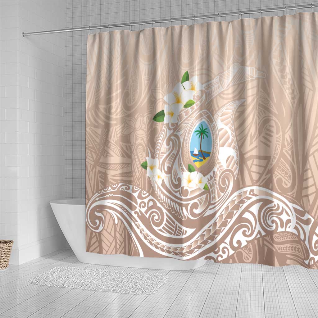 Guam Fishhook Mix Guasali Flowers Shower Curtain Dreaming Hazel LT7 - Polynesian Pride