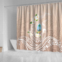 Guam Fishhook Mix Guasali Flowers Shower Curtain Dreaming Hazel LT7 - Polynesian Pride