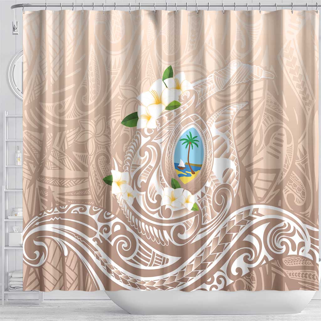 Guam Fishhook Mix Guasali Flowers Shower Curtain Dreaming Hazel LT7 - Polynesian Pride