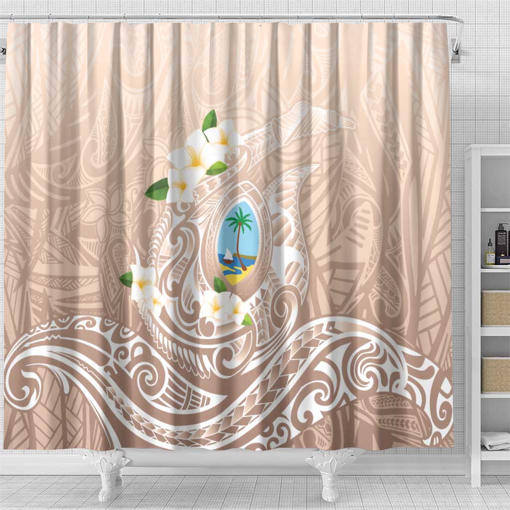 Guam Fishhook Mix Guasali Flowers Shower Curtain Dreaming Hazel LT7 - Polynesian Pride