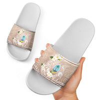 Guam Fishhook Mix Guasali Flowers Slide Sandals Dreaming Hazel LT7 - Polynesian Pride
