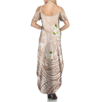 Guam Fishhook Mix Guasali Flowers Summer Maxi Dress Dreaming Hazel LT7 - Polynesian Pride
