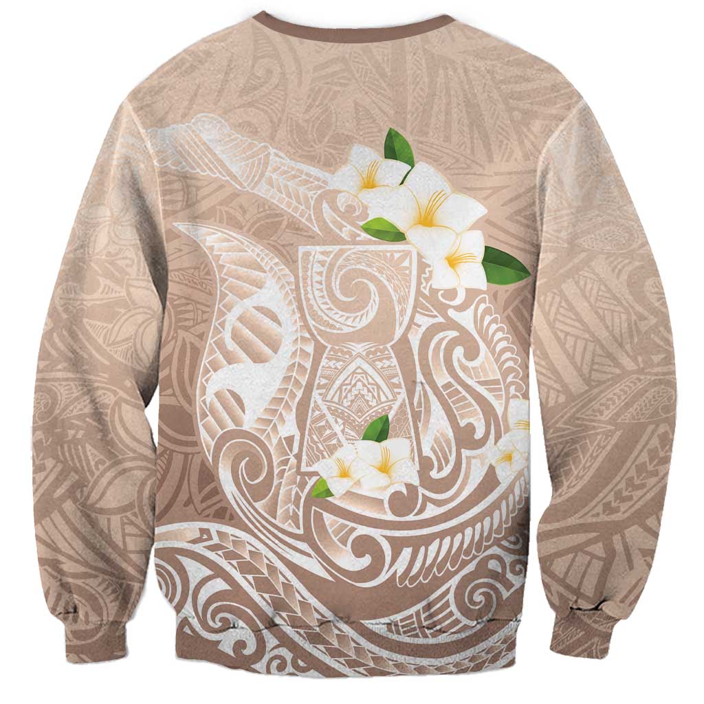 Guam Fishhook Mix Guasali Flowers Sweatshirt Dreaming Hazel LT7 - Polynesian Pride