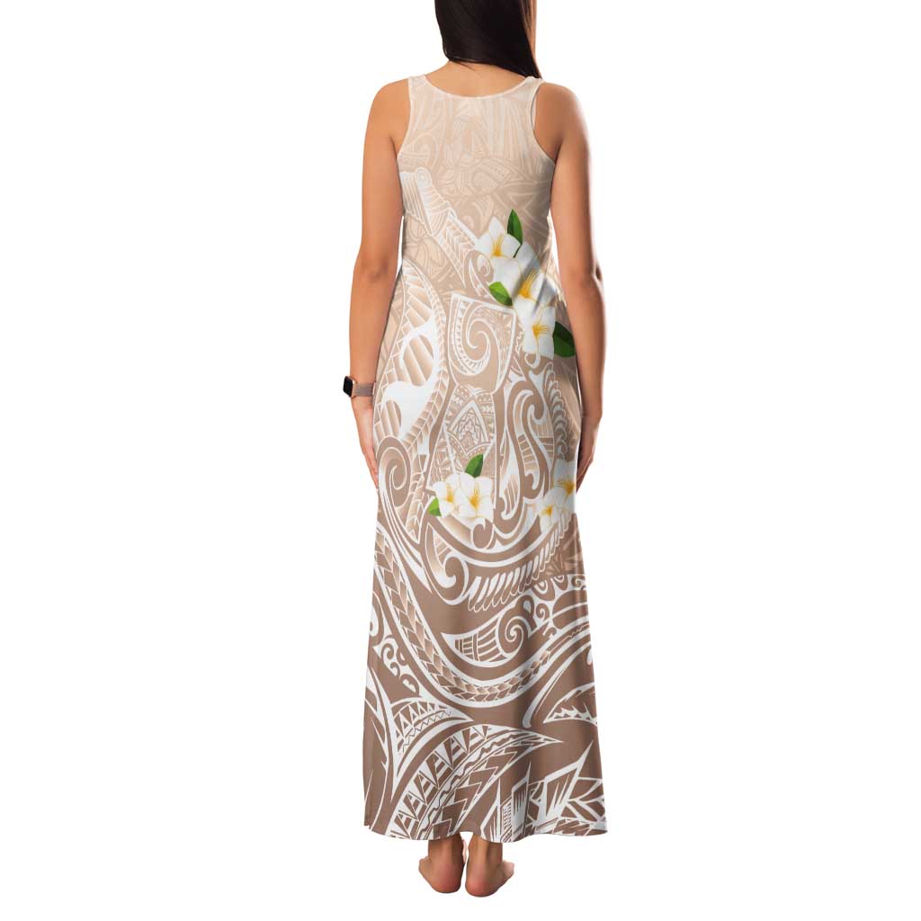 Guam Fishhook Mix Guasali Flowers Tank Maxi Dress Dreaming Hazel LT7 - Polynesian Pride