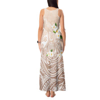 Guam Fishhook Mix Guasali Flowers Tank Maxi Dress Dreaming Hazel LT7 - Polynesian Pride