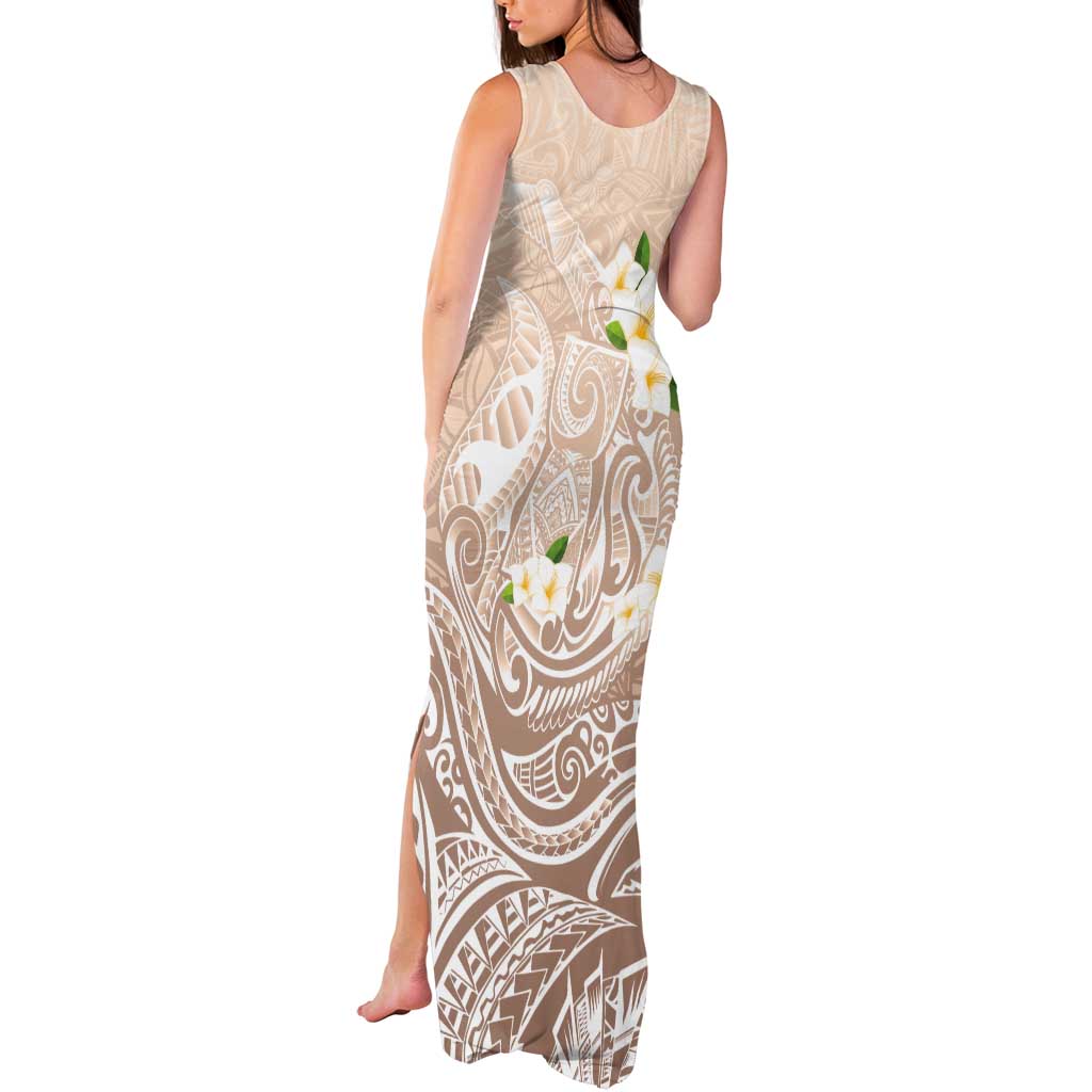 Guam Fishhook Mix Guasali Flowers Tank Maxi Dress Dreaming Hazel LT7 - Polynesian Pride