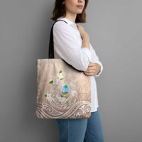 Guam Fishhook Mix Guasali Flowers Tote Bag Dreaming Hazel LT7 - Polynesian Pride