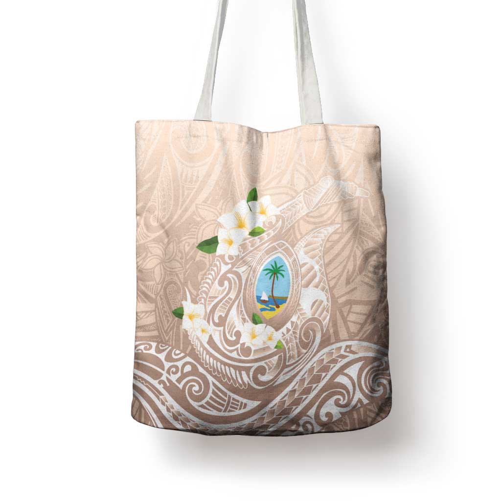 Guam Fishhook Mix Guasali Flowers Tote Bag Dreaming Hazel LT7 - Polynesian Pride