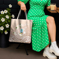 Guam Fishhook Mix Guasali Flowers Tote Bag Dreaming Hazel LT7 - Polynesian Pride