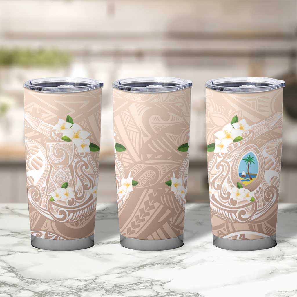 Guam Fishhook Mix Guasali Flowers Tumbler Cup Dreaming Hazel LT7 - Polynesian Pride