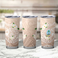 Guam Fishhook Mix Guasali Flowers Tumbler Cup Dreaming Hazel LT7 - Polynesian Pride