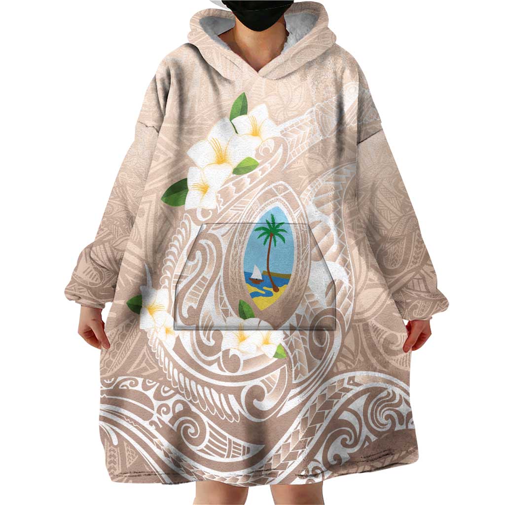 Guam Fishhook Mix Guasali Flowers Wearable Blanket Hoodie Dreaming Hazel LT7 - Polynesian Pride