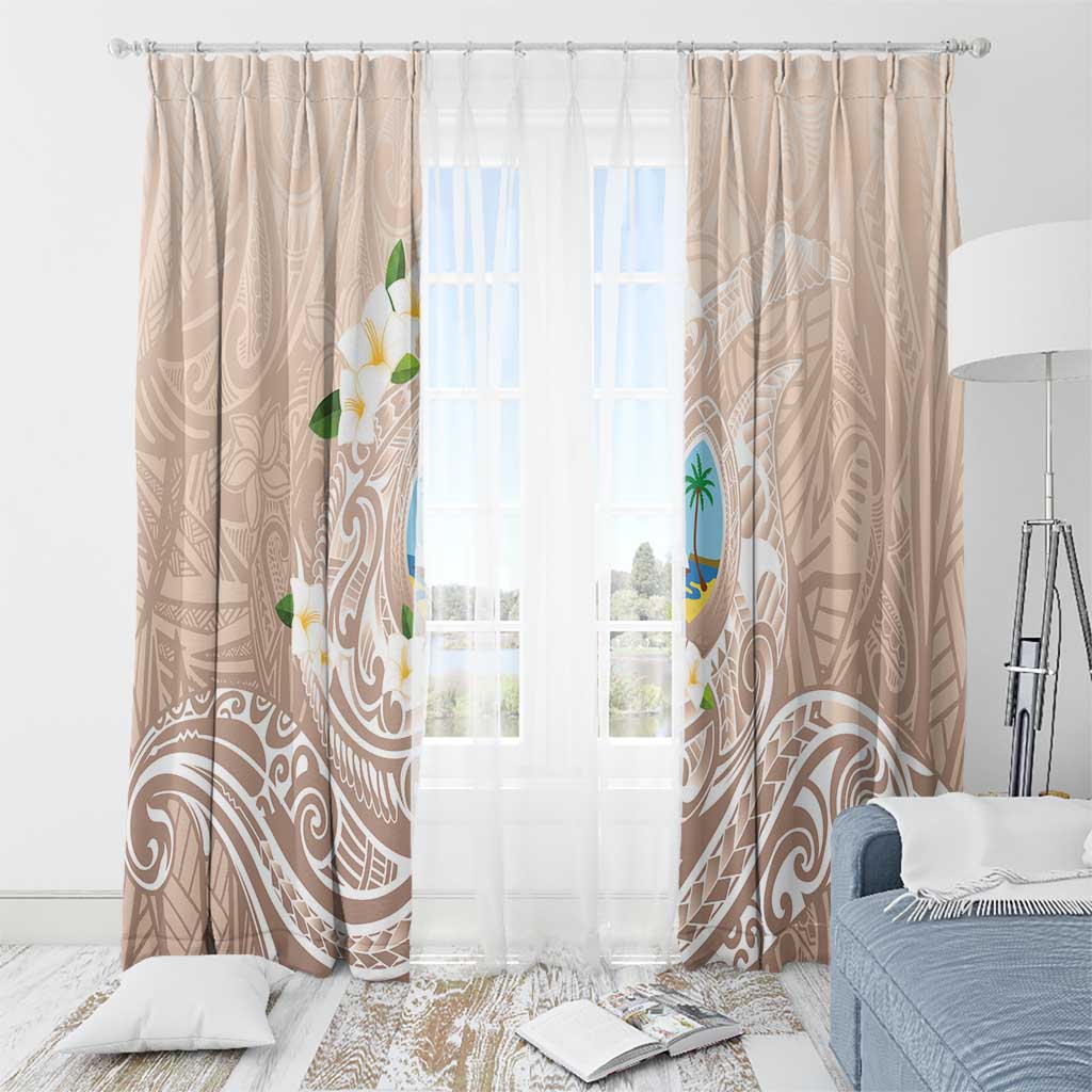 Guam Fishhook Mix Guasali Flowers Window Curtain Dreaming Hazel LT7 - Polynesian Pride