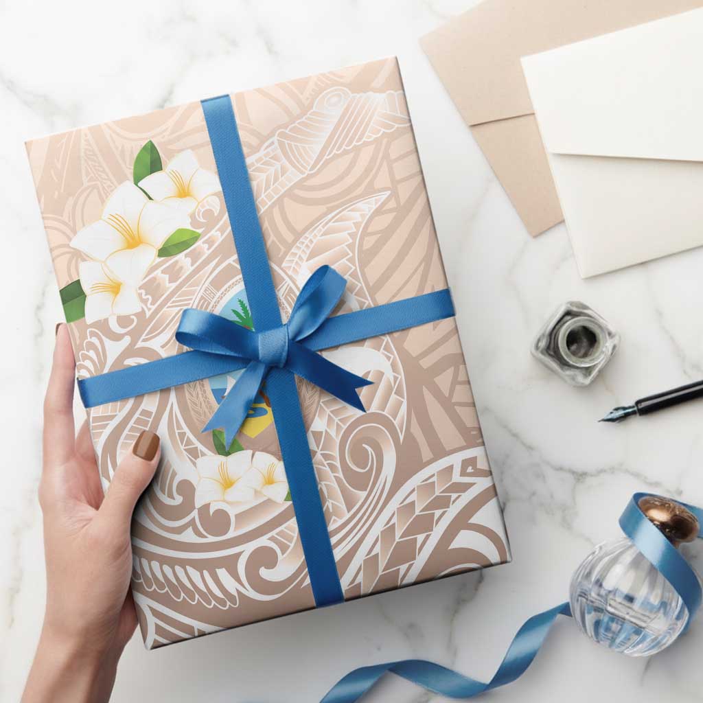 Guam Fishhook Mix Guasali Flowers Wrapping Paper Dreaming Hazel LT7 - Polynesian Pride