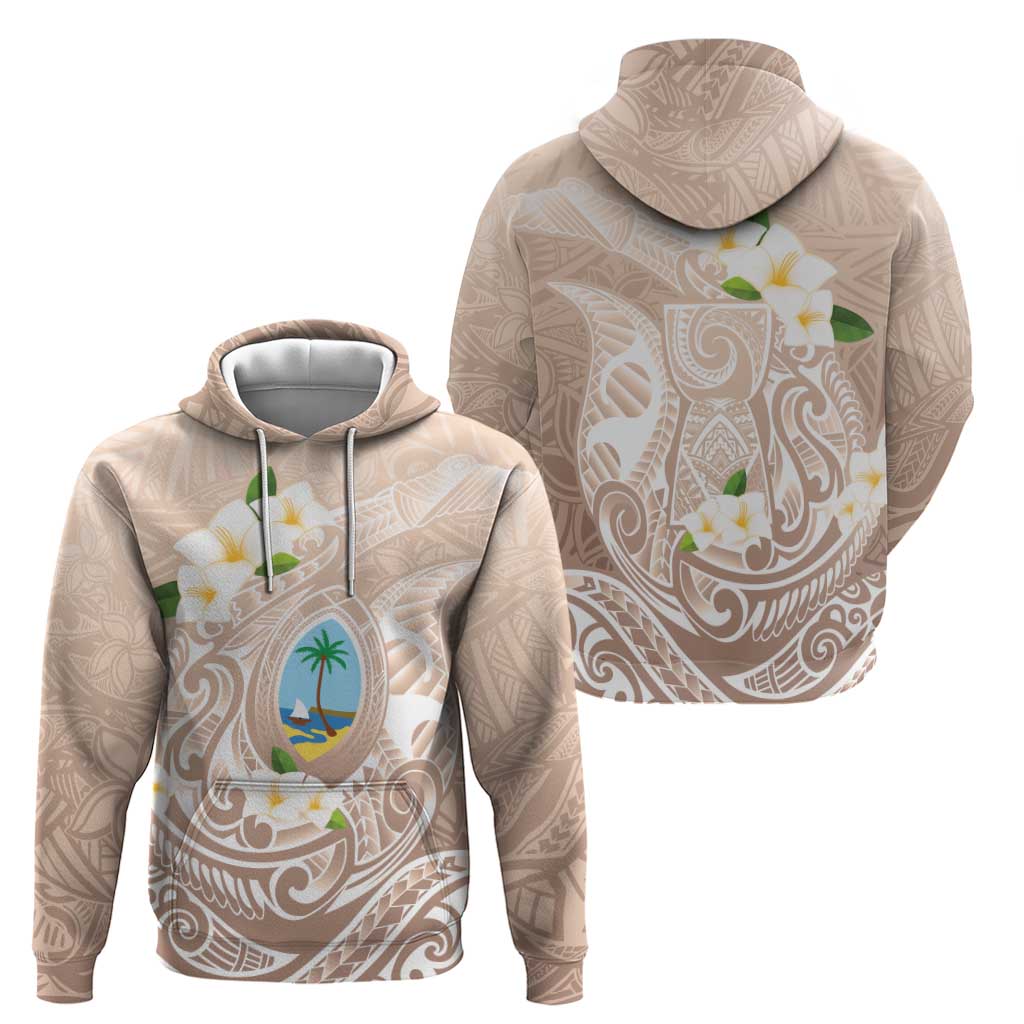 Guam Fishhook Mix Guasali Flowers Zip Hoodie Dreaming Hazel LT7 - Polynesian Pride