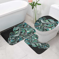 Maori Matariki - Manaia Bathroom Set Emerald Paua Shell LT7 - Polynesian Pride