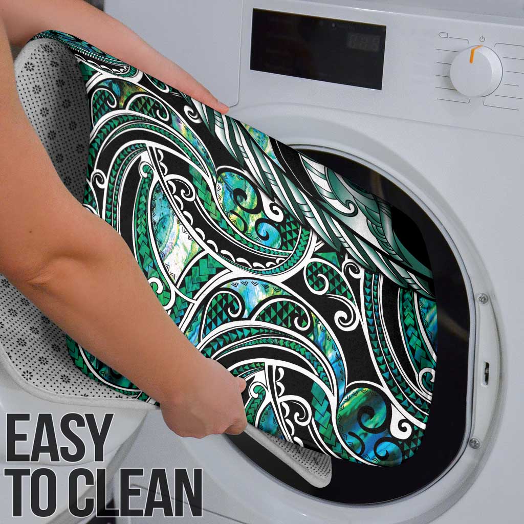 Maori Matariki - Manaia Bathroom Set Emerald Paua Shell LT7 - Polynesian Pride