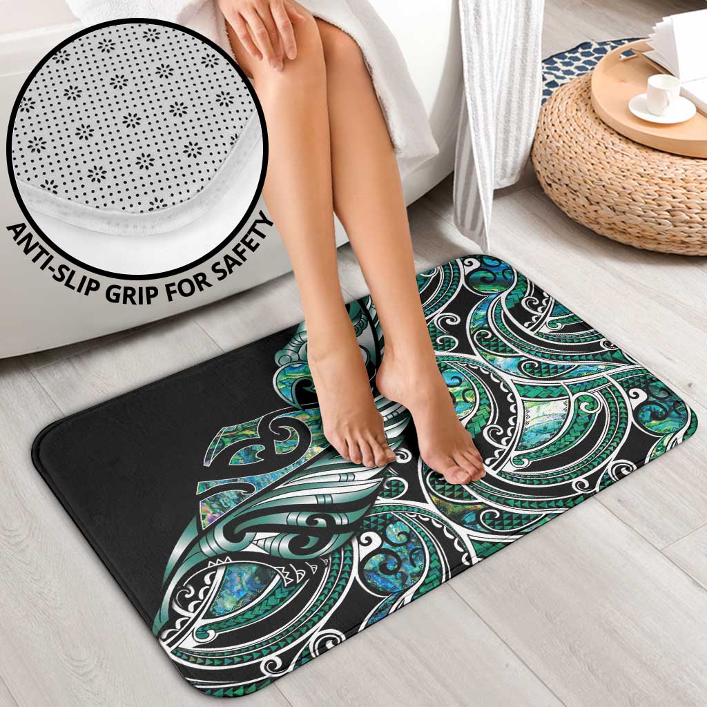 Maori Matariki - Manaia Bathroom Set Emerald Paua Shell LT7 - Polynesian Pride