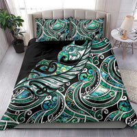 Maori Matariki - Manaia Bedding Set Emerald Paua Shell LT7 - Polynesian Pride